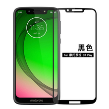 Película de vidro temperado 3d para motorola, película protetora de vidro para moto g7 play, g7 play com cobertura completa, 2 peças 2024 - compre barato