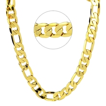 Filigaro Chain Link  Yellow Gold Filled Mens Necklace Chain Gift 2024 - buy cheap
