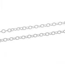 DoreenBeads Link-Opened Cable Chains Findings Silver Plated 3mm x 2.5mm,10M 2024 - buy cheap