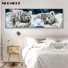 Nordic Style Large Paintings for Living Room Wall Art Tiger Canvas Painting Bedroom Decoration Picture Poster and Prints 2024 - buy cheap