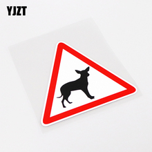 YJZT 12.2CM*10.5CM Fashion CHIHUAHUA DOG Warning Mark Car Sticker Decal Decor PVC 13-0993 2024 - buy cheap