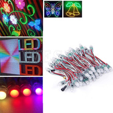 50 unids/lote de luces LED de 12mm WS2811 2811 IC RGB, módulo de píxeles, cadena de luces IP68 5V para publicidad/vacaciones/Navidad 2024 - compra barato