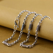 Collar en forma de O para hombre, joyería de plata de ley 925 auténtica, 100%, Thai refinado 2024 - compra barato