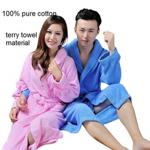 2015Winter hotsell pure cotton towel material bathrobes robe Unisex long-sleeve bathrobe thicken plus size home casual sleepwear 2024 - buy cheap