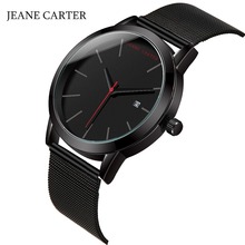 Relogio Masculino JEANE CARTER Luxury Brand Analog Sports Wristwatch Display Date Men's Quartz Watch Steel Mesh Watch Men Watch 2024 - buy cheap