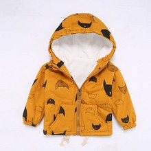 Jaqueta infantil com capuz, casaco menino para recém-nascidos 2024 - compre barato
