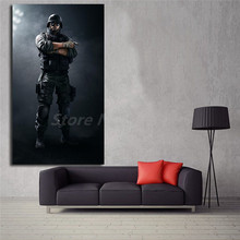 Papel tapiz de Tom Clancy's Rainbow Six Siege del FBI SWAT, póster de lienzo artístico, pintura de imagen de pared, decoración del dormitorio del hogar 2024 - compra barato