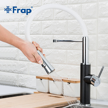 Frap Black white Kitchen Sink Faucet Hot Cold Water Mixer Faucets for Kitchen Pull out tap Crane 2 Function Spout F4452-7 2024 - buy cheap