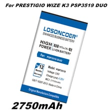 Losoncoer-bateria para celular psp3519 duo, 2750mah, para prestigio wize k3 3519 psp3519duo psp3519 psp 3519, duo de boa qualidade 2024 - compre barato