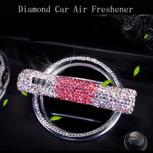 Purificador de ar com clipe para saída de ar, decoração criativa feminina difusor de perfume cristal brilhante para automóveis 2024 - compre barato