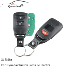 2Buttons + Panic Car Remote Key for Hyundai Tucson Santa Fe Elantra 2005 2006 2007 2008 2009 2010 2011 Car Key 315mhz 2024 - buy cheap