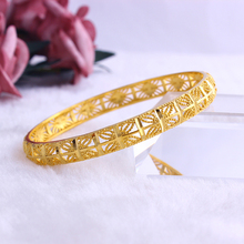 Jh marca 68mm diâmetro interno pulseira dubai bracelete etíope ouro pulseiras de noiva oriente médio oriente africano casamento mulheres joias presentes 2024 - compre barato