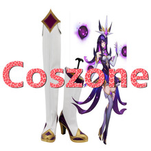 LOL Star Guardian-zapatos de Cosplay de Syndra, botas, accesorios para disfraz de Halloween y Carnaval 2024 - compra barato