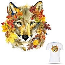 COSBILL Iron On Transfers Beautiful Wolf Patch For Clothes Diy Watercolor A-level Washable Decoration Applique On Clothes Y-159 2024 - buy cheap