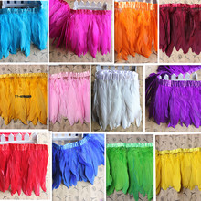 2yard/LOT  Fashion Dyed Party/Costume/Jewelry Decoration Clothing Biding Feather Edge 14-19cm Wide 2024 - buy cheap