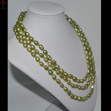 50'' 127cm Women Jewelry necklace 9x10mm light green barouque pearl handmade real natural freshwater pearl gift 2024 - buy cheap