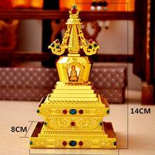Liga de cobre, stupa, buda oito, templo, suprimentos budistas, pagodas, a torre bodhi, dagoba, 3 cores opcionais ~ 2024 - compre barato