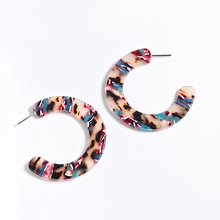 Vintage Geometric Hoop Earrings for Women Leopard Acrylic Circle Earring Resin oorbellen hangers Wedding Jewelry Gifts brincos 2024 - buy cheap