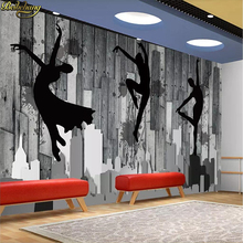 Beibehand-papel de parede personalizado, mural, dança de madeira, balé, estúdio de yoga, ferramentas para decoração de casa 2024 - compre barato