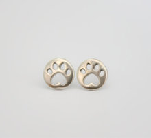 50Pairs Cute Tiny Bear Paw Stud Earring Pet Memorial Panda Palm Earring Decoupage Round Canine Dog Paw Mark Print Earrings 2024 - buy cheap