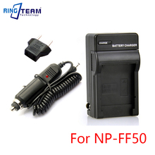 Дорожное зарядное устройство и комплект автомобильного адаптера постоянного тока для замены фотовспышки Sony BC-TRF NP-FF50 NP-FF71 Аккумулятор для серийных камер DCR 2024 - купить недорого