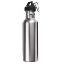 Newest 750ML Stainless Steel Wide Mouth Water Bottle With Carry Outdoor Carabiner Sporting Water Bottle For Cycling 2024 - buy cheap