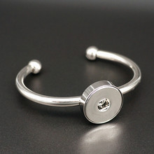 Fashion Charming Stainless steel metal Snap bracelet bangle fit 18MM snap buttons jewelry wholesale SG0061 2024 - buy cheap