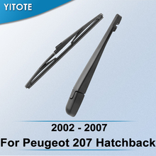 Yitote-limpador de para-brisa traseiro e braço para peugeot 207, hatchback 2002, 2003, 2004, 2005, 2006, 2007 2024 - compre barato