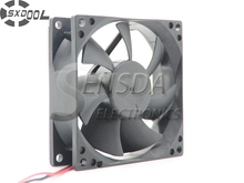 SXDOOL ventilador de refrigeración de 80mm 80*80*25mm 24 V DC 0.10A doble rodamiento 2pin 2600 RPM 38.86CFM 2024 - compra barato