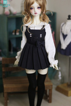 BJD doll clothes fits 60cm 1/3 BJD doll fashion temperament suit white shirt + strap skirt + stockings 2024 - buy cheap