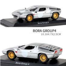 Escala 1:43 carro de corrida clássico de bora, carrinho de brinquedo diecast com visor e capa transparente de liga metálica 2024 - compre barato