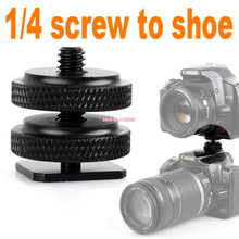 2pcs Photo Studio Accessories Cold Foot to 1/4" Screw Adapter for Camera Flash Holder Bracket Hot Shoe Mount 2024 - buy cheap