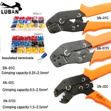 LUBAN SN-01C SN-02C SN-0725  MINI EUROP STYLE crimping tool crimping plier 0.25-2.5mm2 multi tool tools hands 2024 - buy cheap