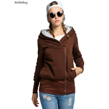 Autumn Womens Sweatshirts Girls Clothes Casual Hoodies Outerwear Zip UP Outerwear Fleece Coat Hooded Sweatshirts Colors 4269 2024 - buy cheap