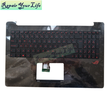 New Spanish keyboard backlight for Asus UX501JW N501JW N501 SP spain keyboards red keys backlit C cover palmrest 90NB0873-R31SP0 2024 - buy cheap