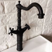 Black Oil Rubbed Brass Bathroom Basin Faucet Bath Faucets Vanity Vessel Sinks Mixer Tap Cold And Hot Water Tap Bnf345 2024 - buy cheap