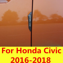 Waterproof Car Door Side Protector Bumper Strips Decal Decorative Anti-Collision Bar For Honda Civic 2016-2018 10th Gen Sedan 2024 - buy cheap