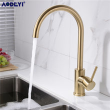 304 Stainless Steel Hot And Cold water Gold Kitchen Faucet Black Sink Mixer taps gourmet kitchen Faucets stream deck Brushed Tap 2024 - buy cheap