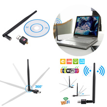 Adaptador Wifi inalámbrico USB, 2,4 GHz, 600mbps, 802.11n, tarjeta de red, receptor wi-fi para Windows, Mac y PC 2024 - compra barato