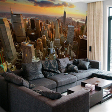Beibehand-papel de parede 3d, personalizado, 3 d, mural, cidade, noite, paisagem, plano de fundo, sofá, quarto, torre de tv em nova york, foto 3d 2024 - compre barato
