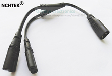 NCHTEK IEC 320 C8 Male to 2xC7 Female Y Split Power Cable, IEC 2Pin Figure 8 Male to 2 Female Cord 28CM/Free DHL Shipping/100PCS 2024 - buy cheap