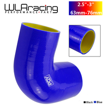WLR RACING  2.5"-3" 63mm-76mm 90 Degree Elbow Reducer Silicone Hose Pipe Turbo Intake WLR-SH9025030-QY 2024 - buy cheap
