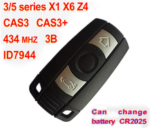 3 Button Smart Key For BMW 3 5 series X1 X6 Z4 With ID7944 Chip 434 Mhz Car Alarm Fob (CAS3 CAS3+) 2024 - buy cheap