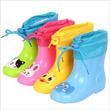 Botas de lluvia para niños y niñas, zapatos de agua de goma antideslizantes impermeables para bebés, Botas de lluvia extraíbles para las cuatro estaciones 2024 - compra barato