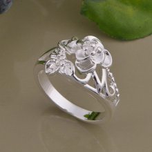 Anéis de joias luxuosos banhados a prata atacado 2024 - compre barato