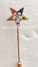 Masón masónico con Logo de estrella del Este, broche de emblema de solapa con ajuste de pin largo 2024 - compra barato