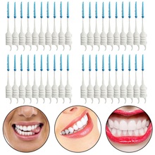 Palitos interdental escova de dentes 40 unidades, escova de dentes limpa 2024 - compre barato