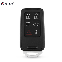 KEYYOU 6 Buttons Smart Remote Key Shell Case For Volvo XC70 V70 XC60 S80 S60 2008 2009 2010 2011 Smart Car Key Case Cover 2024 - buy cheap