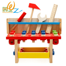MWZ Children Pretend Play Toys Simulation Repair Tool Set Wooden educational multifunctional tool Table for boy Gifts 2024 - buy cheap