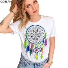 Plus Size 2018 Summer New Fashion Sexy Women Cotton Tops Casual Hip Hop Print T-Shirts Large Ladies Loose Ms Tops Tees Feminina 2024 - buy cheap